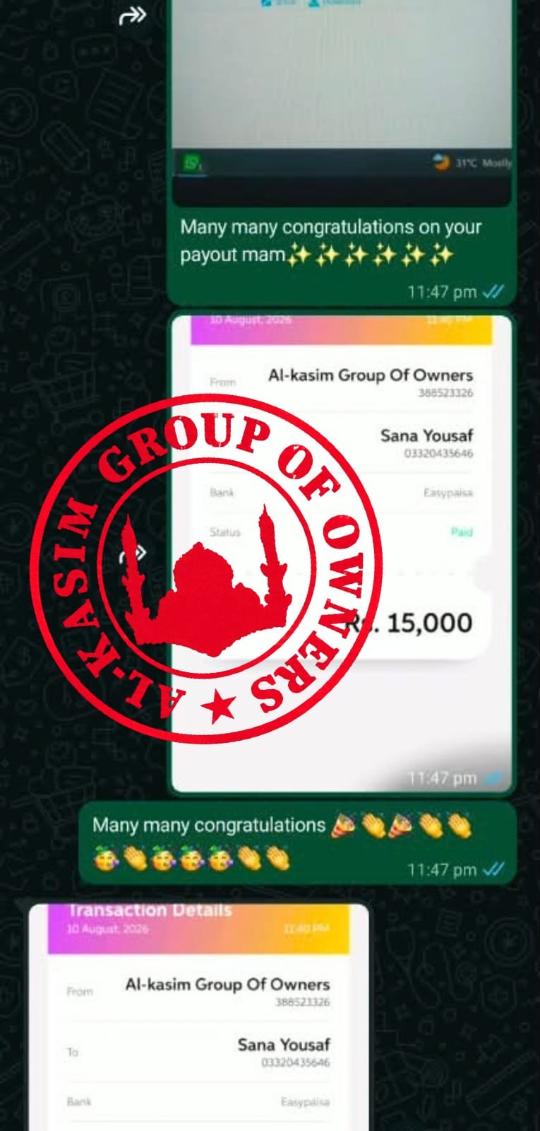 Payout by Alkasim Proof #18