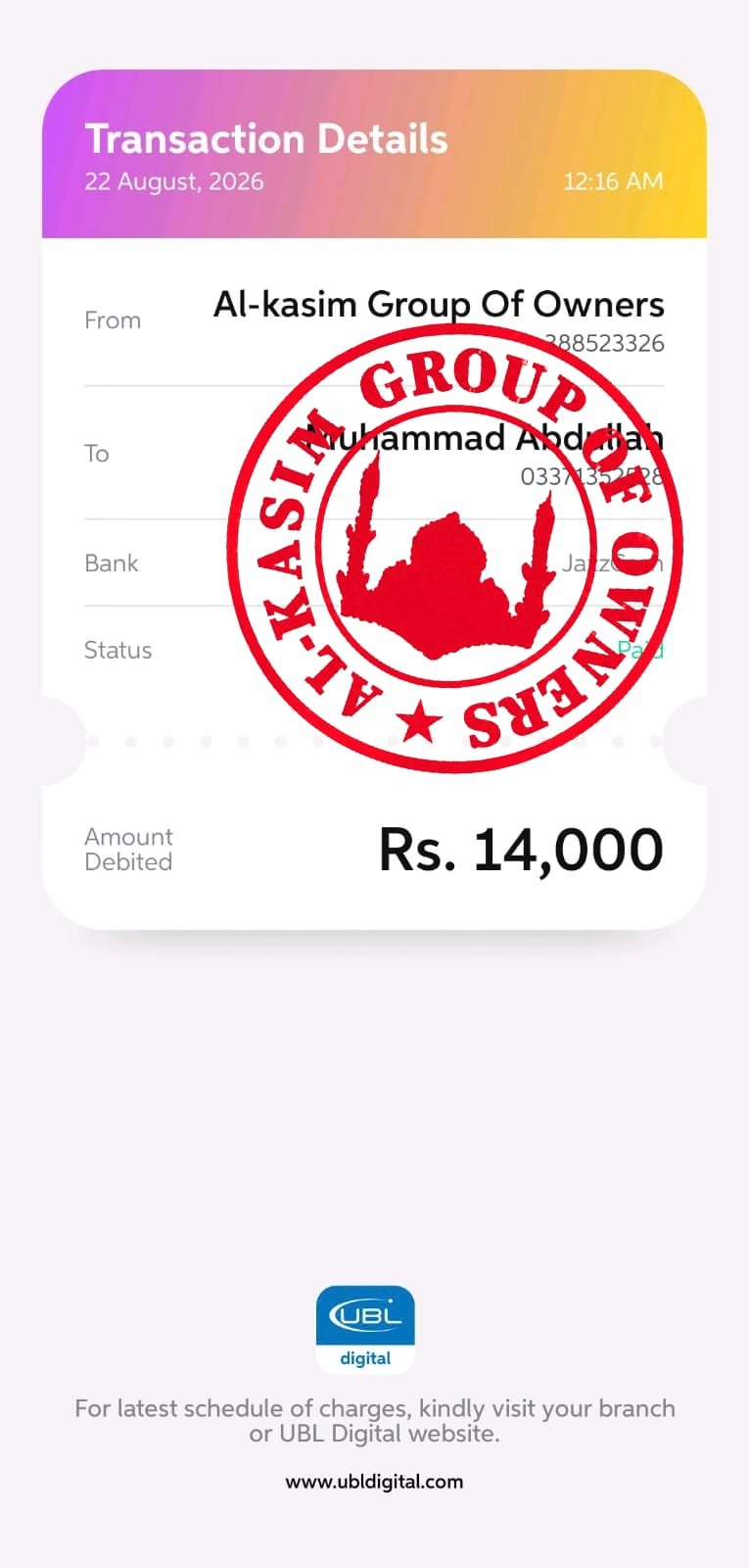 Payout by Alkasim Proof #22