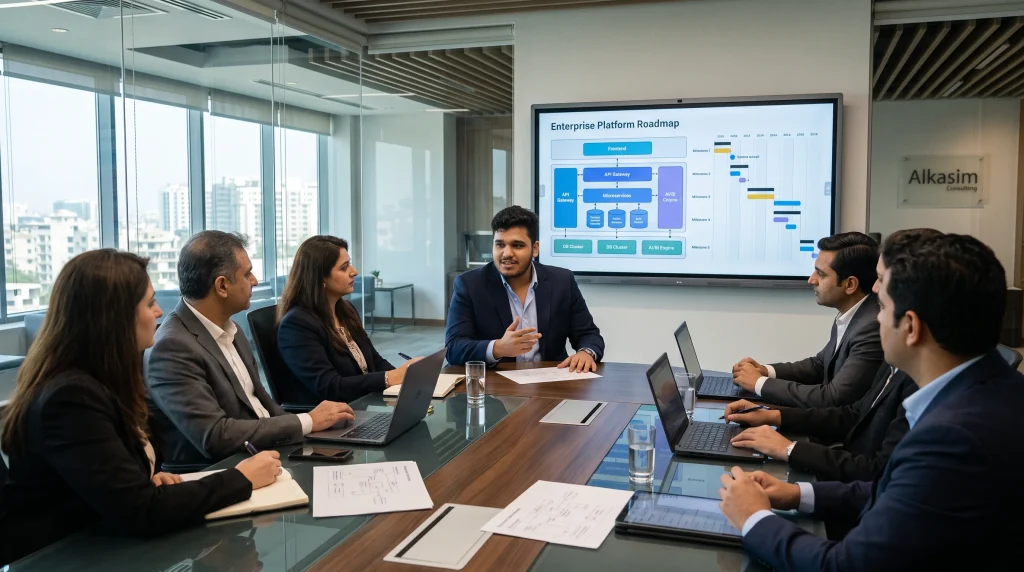 zain nadeem and alkasim engineering team consulting on enterprise software architecture and digital transformation projects